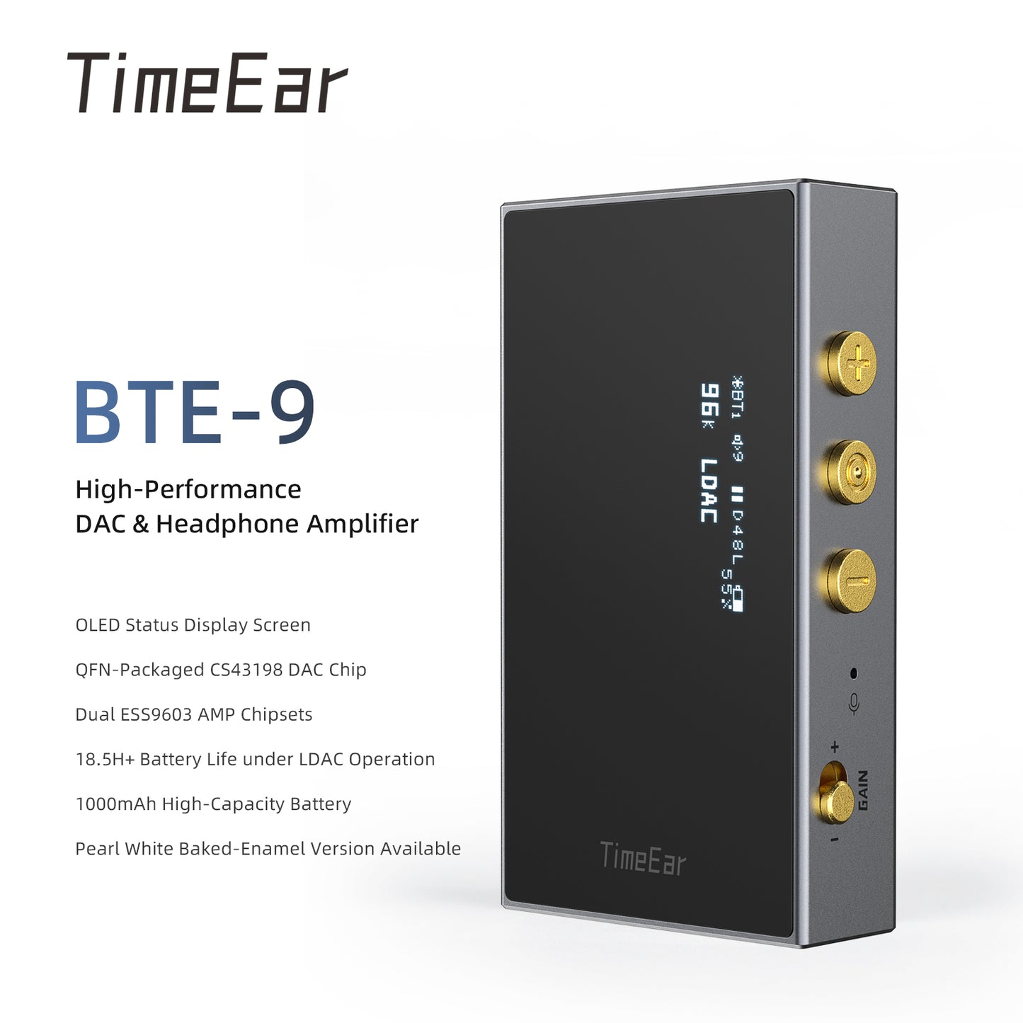 High-Performance DAC & Headphone Amplifier BTE-9